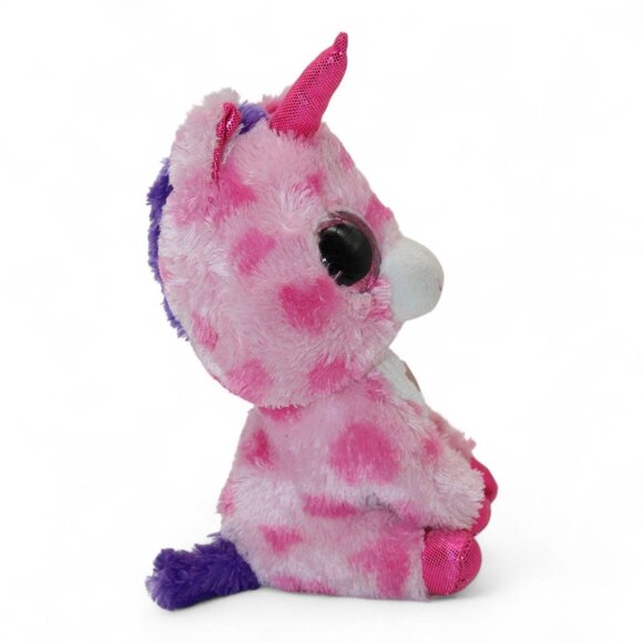Ty Beanie Boos Sugar Pie Valentines Day Unicorn Plush 6" Pink & Purple Cute Coll - Picture 4 of 6